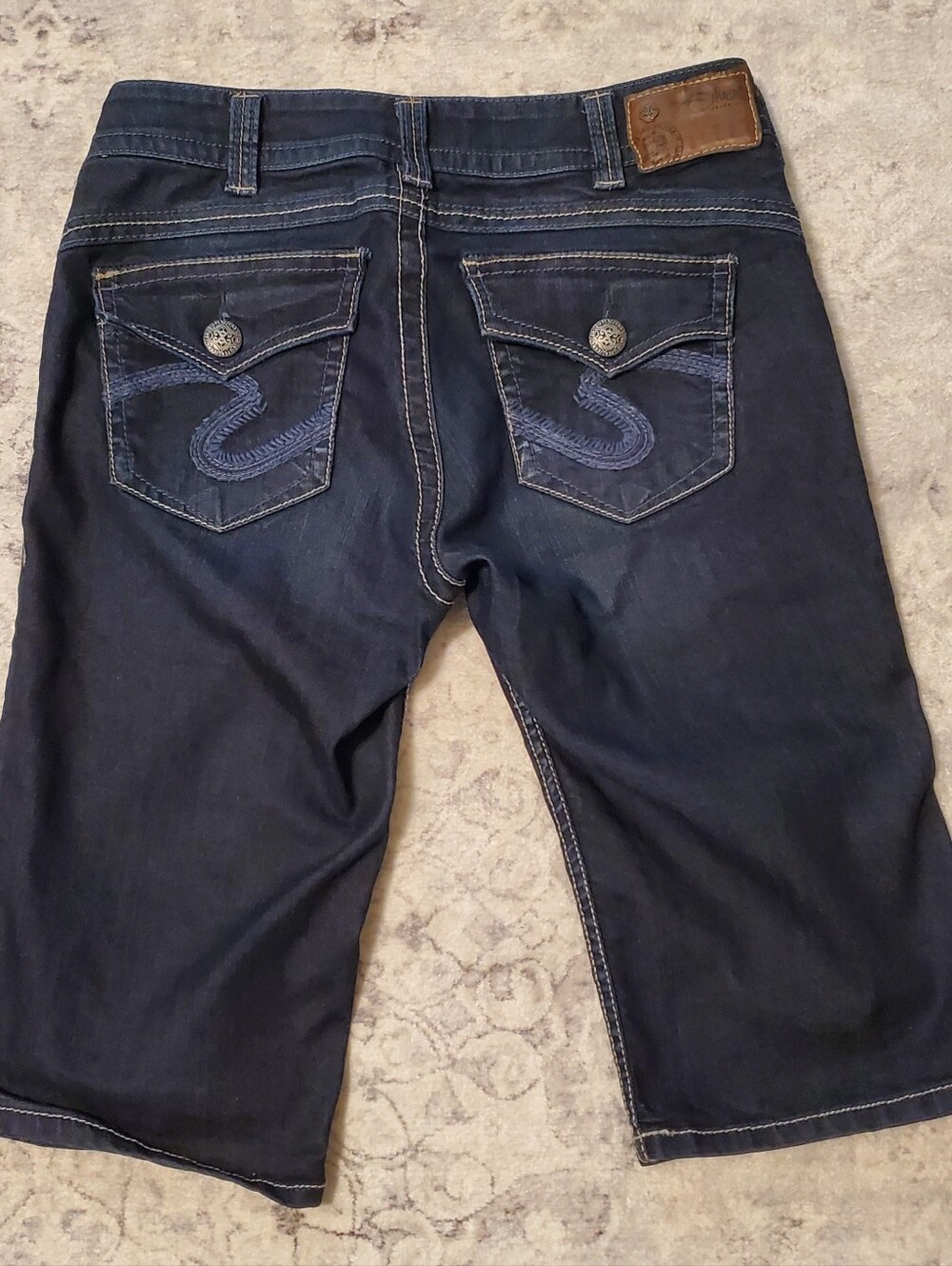 New Silver Suki Rose Surplus Women's 30 Denim Capris